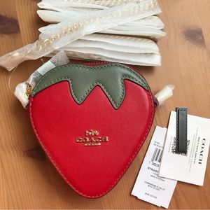 Coach | Bags | Coach Strawberry Coin Case | Poshmark